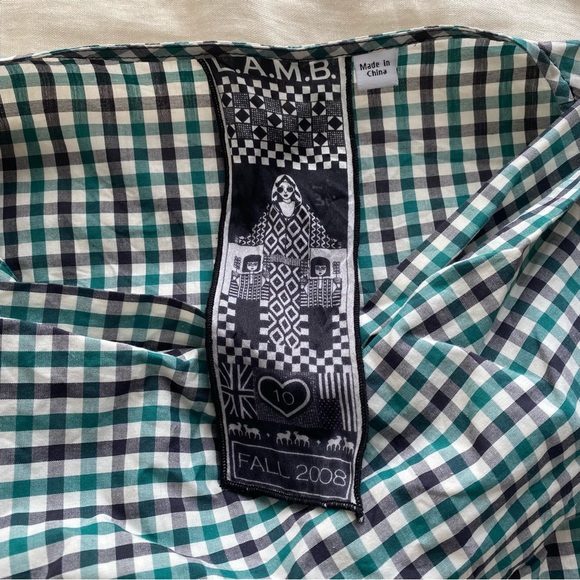 L.A.M.B. Fall '08 Neckerchief Button Down Sz 10 - Picture 2 of 8